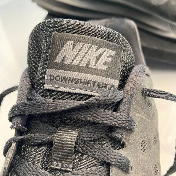 Nike Downshifter 7 Running Shoes Black Mesh Lace Up Men's Size 11 - Picture 8 of 14